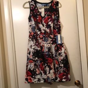 Vintage style floral dress women’s medium